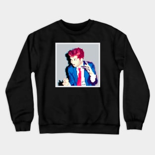 Hesitant alien 8 bit Crewneck Sweatshirt